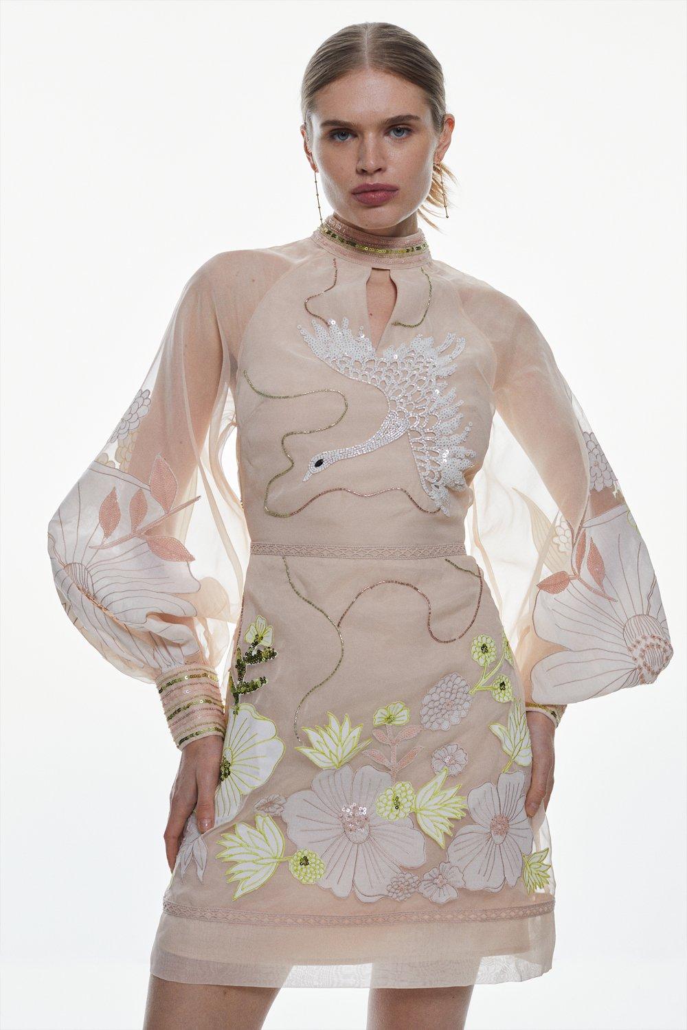 Zimmermann corsage applique dress hotsell